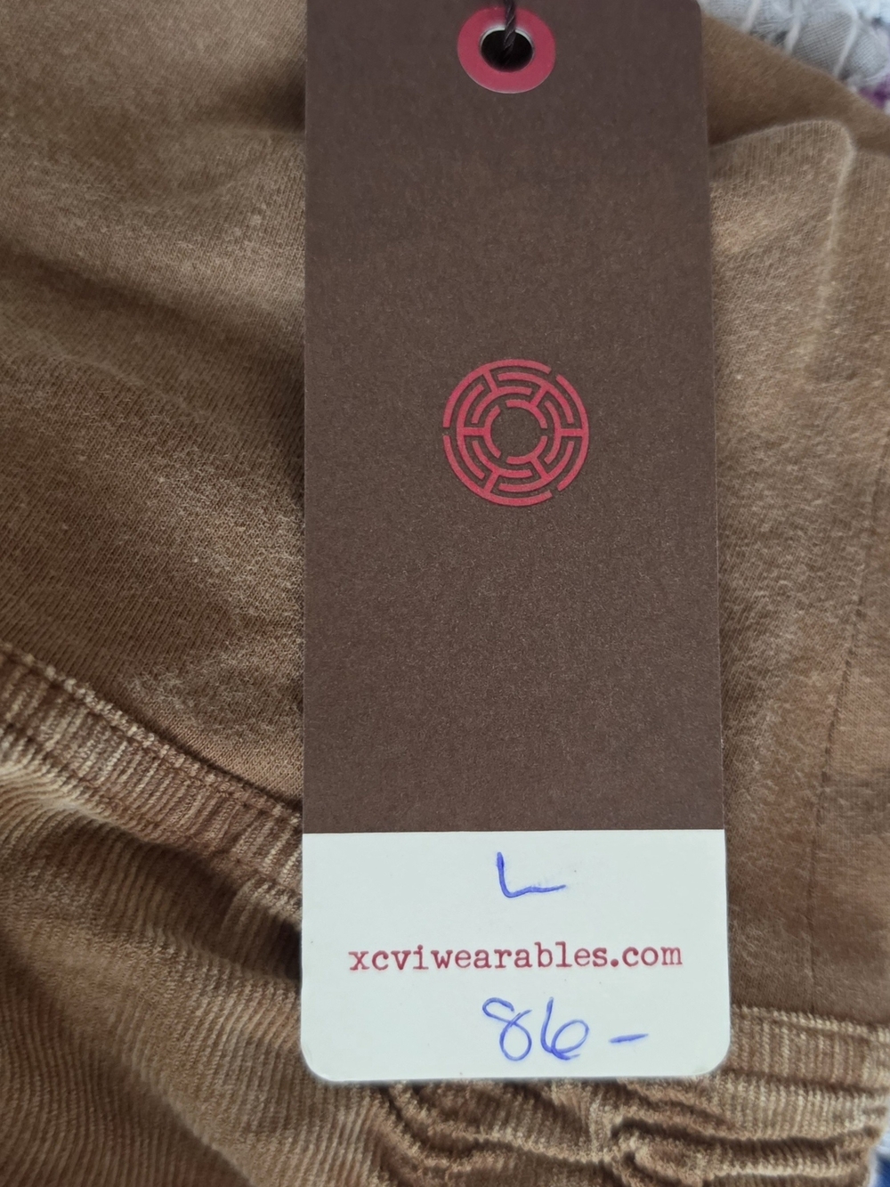 XCVI Brown Ruched Corduroy Midi Skirt - Picture 3 of 3